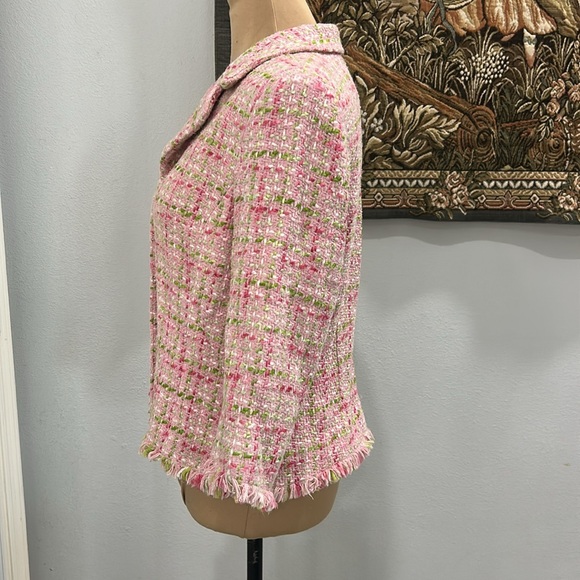 Caslon Morrison Raw Edge Hook Eye Closure‎ Blazer. Size 14 - Picture 3 of 10